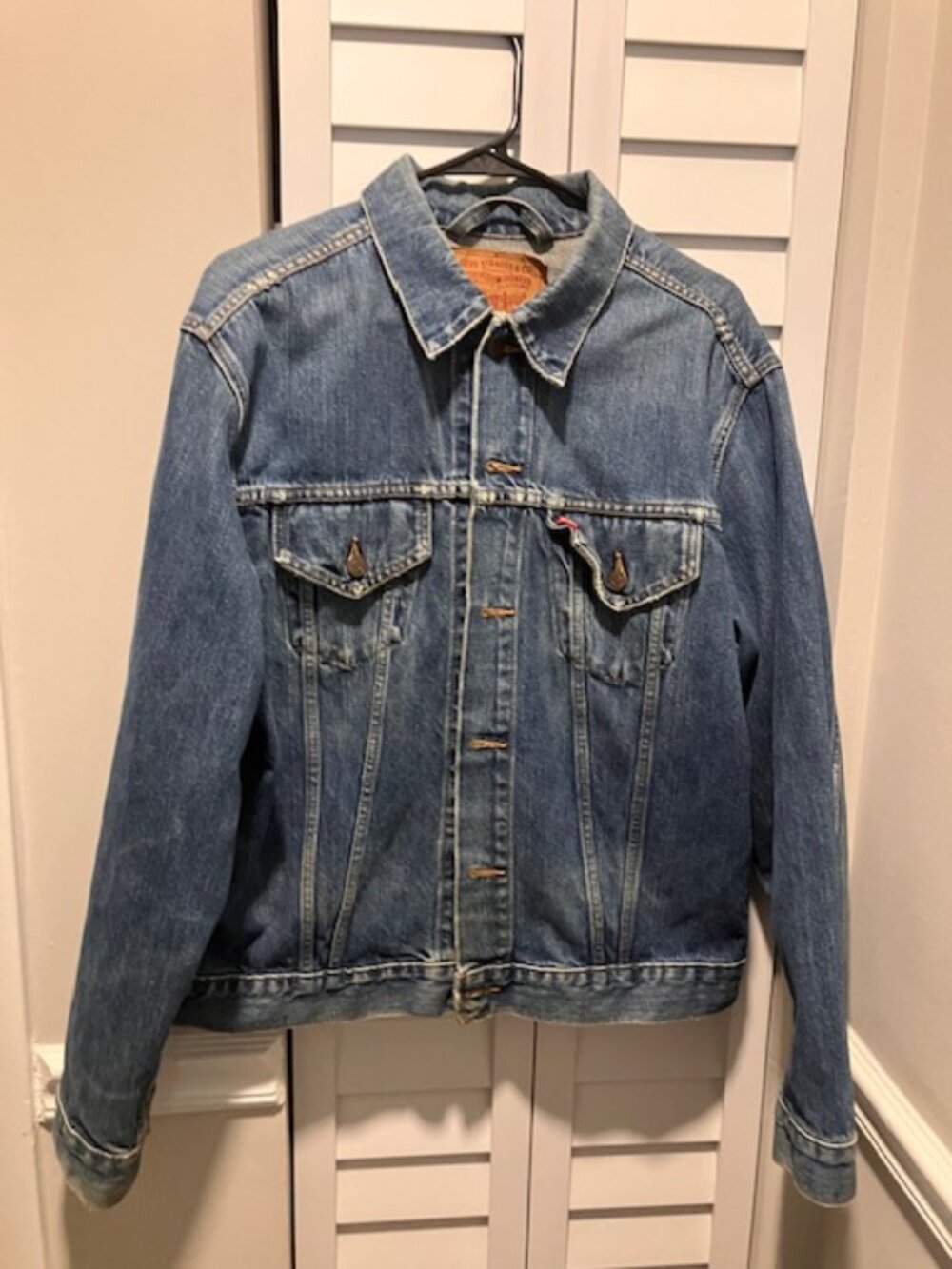 Levi's Levi Strauss  Denim Blue Jean Jacket Size Large